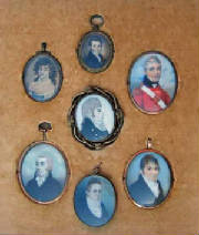 Miniature portraits of Millett ancestors