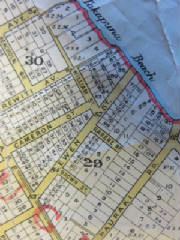 1925 Lands & Survey map (detail)